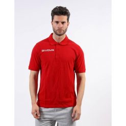 Koszulka polo Givova Polo Cotone Piquet Summer Red 2xl. Czarne bluzki sportowe damskie Givova, na lato, xl, bez wzorów, z bawełny, bez ramiączek. Za 63.20 zł.