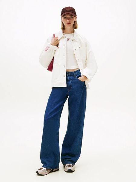 TOMMY JEANS Dżinsy - Comfort fit - w kolorze granatowym rozmiar: W27/L30. Niebieskie jeansy damskie Tommy Jeans. Za 266.03 zł.