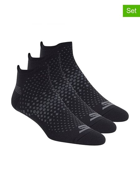 Skechers Skarpety (3 pary) w kolorze szaro-czarnym rozmiar: 43-46. Czarne skarpetki męskie Skechers, bez wzorów, ze splotem. Za 19.58 zł.