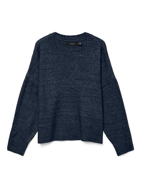 ONLY Sweter w kolorze granatowym rozmiar: XL. Niebieskie swetry klasyczne damskie Only, xl, bez kołnierzyka. Za 135.81 zł.