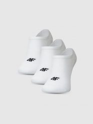 4F Skarpetki casual stopki (3-pack) męskie - białe 39-42. Białe skarpetki męskie 4f, bez wzorów, z bawełny. Za 44.99 zł.