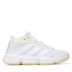 Buty halowe adidas. Białe buty sportowe na co dzień damskie Adidas, bez wzorów. Za 479.99 zł.