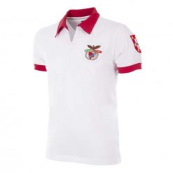 Koszulka piłkarska retro dla dorosłych SL Benfica 1968 Wyjazdowa - Biały. Białe t-shirty sportowe męskie COPA FOOTBALL, l, bez ramiączek, do piłki nożnej. Za 296.76 zł.