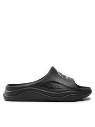 KARL LAGERFELD Klapki KL85008 Czarny. Czarne klapki damskie Karl Lagerfeld, bez wzorów, z tworzywa sztucznego, bez obcasa. Za 199.99 zł.