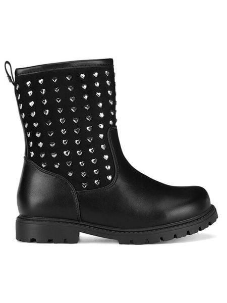 Nelli Blu Botki CS1575-05 Czarny. Czarne botki dziewczęce Nelli Blu, bez wzorów, z materiału, bez ramiączek. Za 149.99 zł.