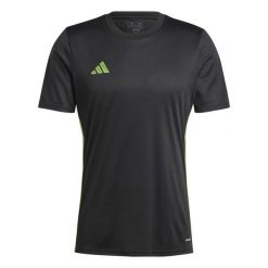 Koszulka adidas Tabela 23. Czarne t-shirty sportowe męskie Adidas, s, z materiału, bez ramiączek, do piłki nożnej. Za 67.99 zł.