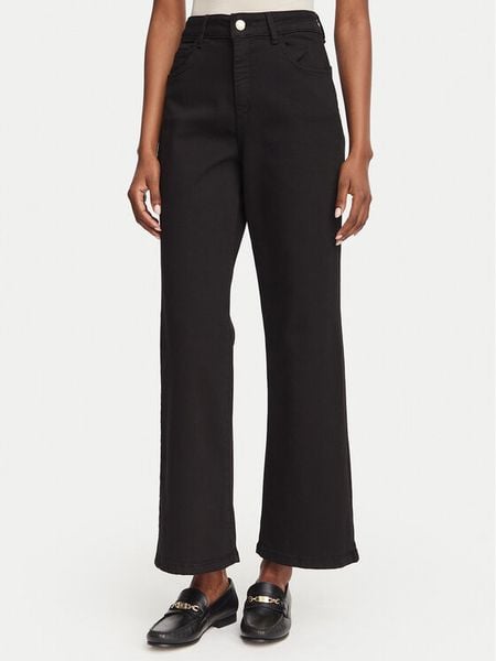 Marella Jeansy Fuxia 2625136061 Czarny Wide Leg. Czarne jeansy damskie Marella. Za 534.99 zł.