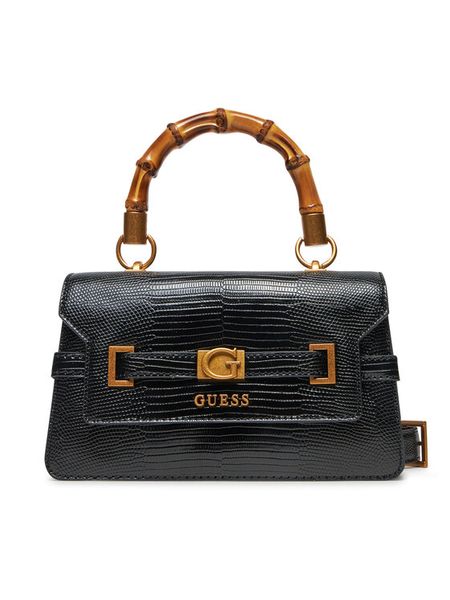 Guess Torebka HWKB95 06200 Czarny. Czarne torebki klasyczne damskie Guess, z aplikacjami, ze skóry, bez dodatków. Za 389.99 zł.