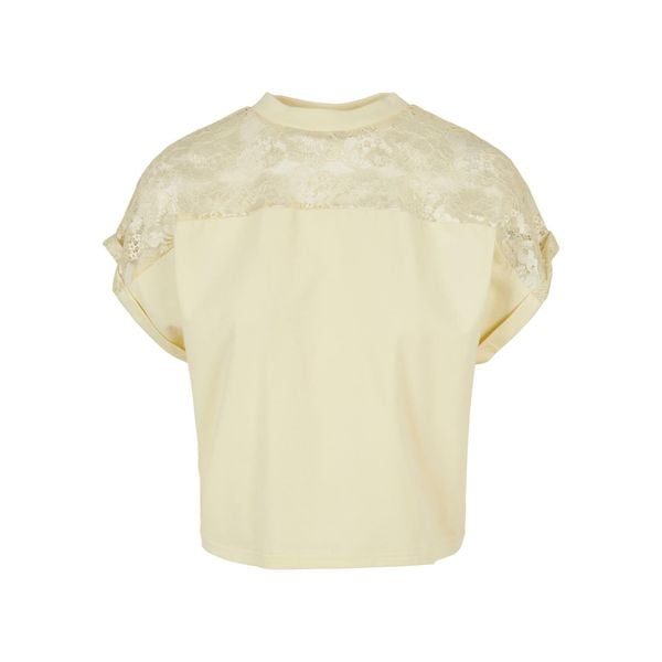 Damska koszulka z koronki Urban Classics Oversized GT. Żółte bluzki sportowe damskie Urban Classics, z koronki, bez kołnierzyka, bez ramiączek. Za 183.50 zł.