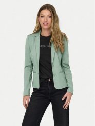ONLY Marynarka Poptrash 15153144 Zielony Regular Fit. Zielone marynarki i żakiety damskie Only, l, bez wzorów, z wiskozy. Za 129.99 zł.