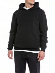 Replay Sweter w kolorze czarnym rozmiar: M. Czarne swetry męskie Replay, m, bez wzorów, bez kołnierzyka. Za 328.65 zł.