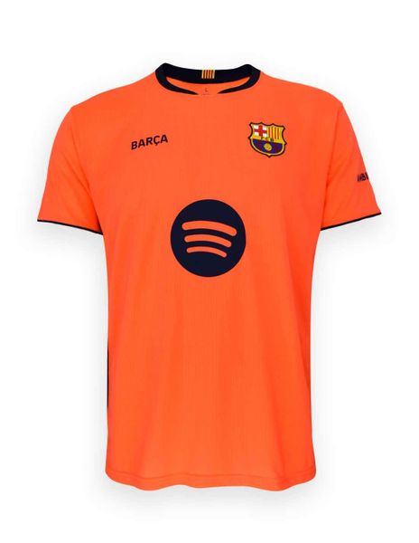 FC Barcelona 25-26 premium koszulka dla kibiców na wyjazd, replika. Brązowe t-shirty damskie FC Barcelona, s, bez wzorów, z materiału, bez kołnierzyka. Za 254.69 zł.
