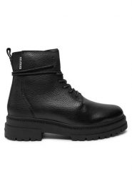 Tommy Hilfiger Kozaki Th Chunky Tl Lace Up Boot FM0FM05270 Czarny. Czarne buty zimowe męskie Tommy Hilfiger, ze skóry, bez zapięcia. Za 659.99 zł.