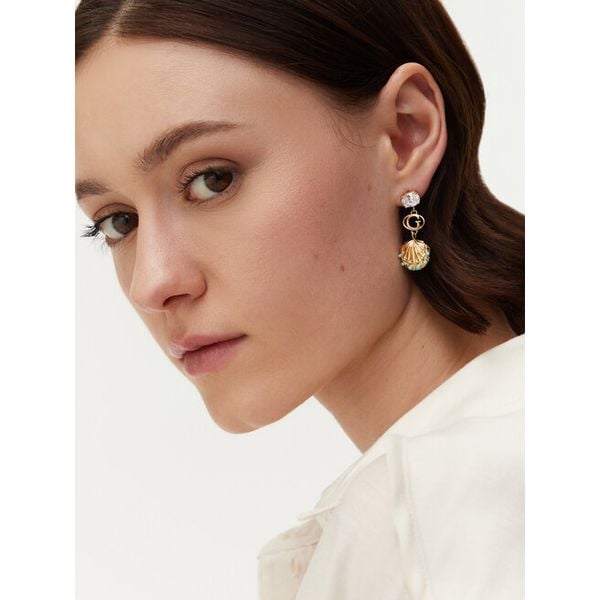 Kolczyki Guess. Żółte kolczyki damskie Guess, złote. Za 149.99 zł.