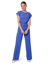 Stylove Kombinezon w kolorze niebieskim rozmiar: XL. Niebieskie kombinezony damskie Stylove, xl, bez wzorów, z tkaniny, bez kołnierzyka, bez ramiączek. Za 245.96 zł.