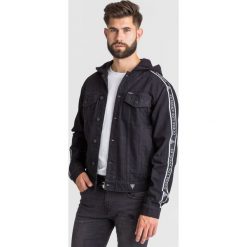 KURTKA ALLEN Guess. Czarne kurtki męskie Guess, l, z aplikacjami, z bawełny, z kapturem. Za 679.00 zł.