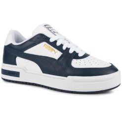 Męskie buty sportowe sneakersy skórzane biało granatowe CA PRO CLASSIC. Białe buty sportowe na co dzień męskie Puma, bez zapięcia. Za 225.00 zł.