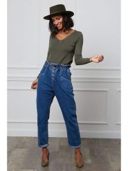 Soft Cashmere Sweter w kolorze khaki rozmiar: 38/40. Brązowe swetry klasyczne damskie Soft Cashmere, z kaszmiru, bez kołnierzyka. Za 143.56 zł.