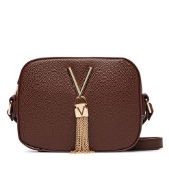 Torebka Valentino. Brązowe listonoszki damskie Valentino, bez wzorów, bez dodatków. Za 329.99 zł.
