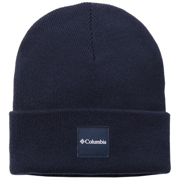 Czapka męska City Trek Heavyweight Beanie. Niebieskie czapki męskie Columbia, bez wzorów, z materiału, sportowe. Za 59.99 zł.