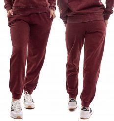 Spodnie damskie Puma ESS Elevated Comfort Wash Sweatpants. Czerwone spodnie sportowe damskie Puma, l, z bawełny, na fitness i siłownię. Za 182.99 zł.