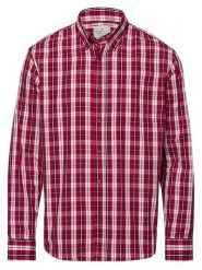 Cross Jeans Koszula - Regular fit - w kolorze czerwonym rozmiar: XL. Czerwone koszule męskie Cross Jeans, xl, bez wzorów, z bawełny, bez kołnierzyka, bez ramiączek. Za 122.96 zł.