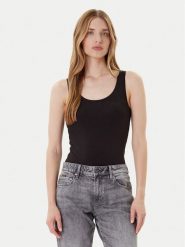 G-Star Raw Top Base D07210-3310 Czarny Slim Fit. Czarne topy damskie G-Star Raw, m, bez wzorów, z bawełny, bez kołnierzyka. Za 79.99 zł.