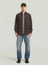 G-Star Koszula - Regular fit - w kolorze brązowym rozmiar: XL. Brązowe koszule męskie G-Star, xl, bez wzorów, z bawełny, bez kołnierzyka, bez ramiączek. Za 277.95 zł.