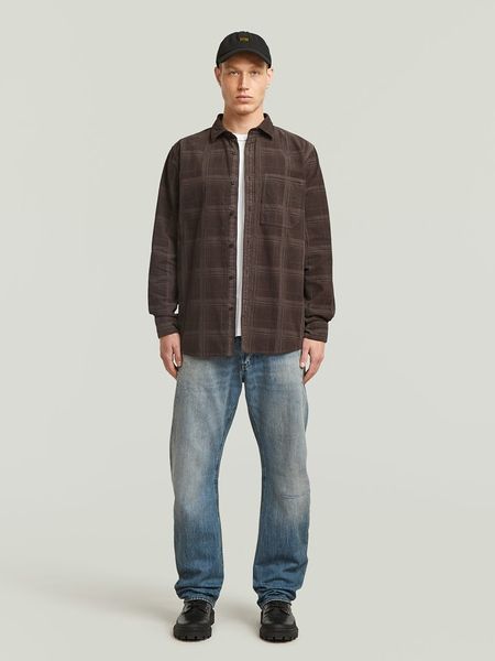 G-Star Koszula - Regular fit - w kolorze brązowym rozmiar: XL. Brązowe koszule męskie G-Star, xl, bez wzorów, z bawełny, bez kołnierzyka, bez ramiączek. Za 277.95 zł.