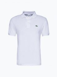 Lacoste koszulka polo Mężczyźni Bawełna biały, 6. Białe koszulki polo męskie Lacoste, l, bez wzorów, z bawełny, bez ramiączek. Za 499.95 zł.