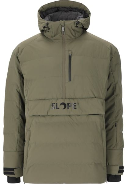 Kurtka narciarska Slope Thumper Insulated Anorak W-PRO 10000. Zielone kurtki męskie SLOPE, na zimę, m, bez wzorów, z materiału, eleganckie, bez kaptura. Za 407.50 zł.