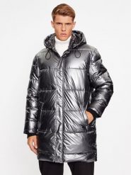 Guess Kurtka zimowa M3BL43 WEHC0 Srebrny Regular Fit. Szare kurtki męskie Guess, na zimę, l, z aplikacjami, z syntetyku, bez kaptura. Za 1,139.00 zł.