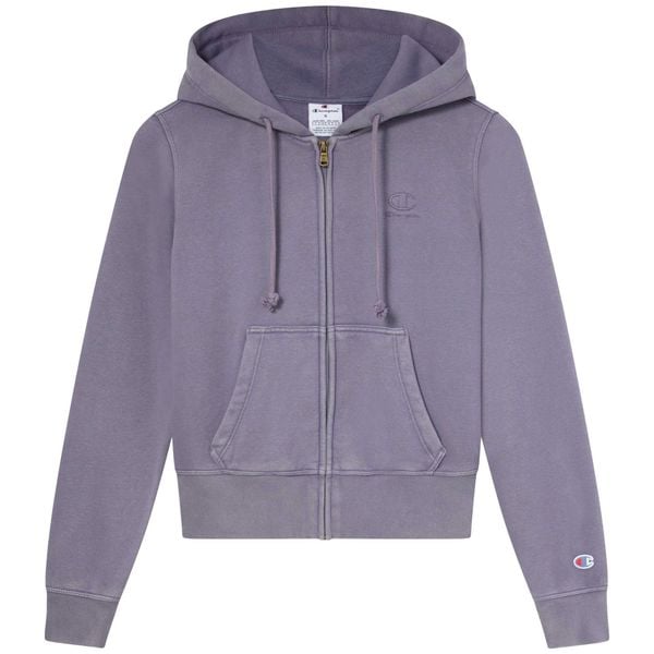 Bluza Z Kapturem Champion Z Zamkiem Na Całym Zameku Damskie. Fioletowe bluzy sportowe damskie CHAMPION, s, bez wzorów, z bawełny, bez ramiączek, z kapturem. Za 340.99 zł.
