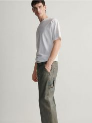 Jeansy straight z efektem sprania - indigo jeans. Niebieskie jeansy męskie Reserved. W wyprzedaży za 79.99 zł.