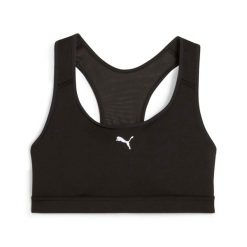 Biustonosz Puma 4Keeps Run Bra Damskie. Czarne biustonosze Puma, bez wzorów, z elastanu. Za 159.99 zł.