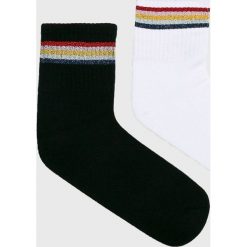 Tally Weijl - Skarpetki (2-pack). Czarne skarpetki damskie TALLY WEIJL, bez wzorów, z bawełny. W wyprzedaży za 22.90 zł.