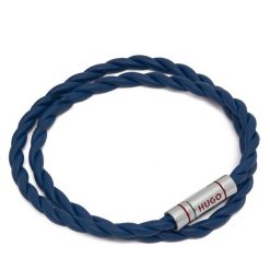 Bransoletka HUGO. Niebieskie biżuteria dla mężczyzn Hugo. Za 289.99 zł.