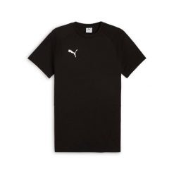 Koszulka Puma Evostripe. Czarne t-shirty sportowe męskie Puma, bez ramiączek, do piłki nożnej. Za 213.50 zł.