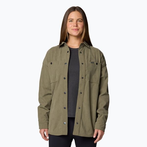 Koszula damska Columbia Blue Point Creek Corduro. Zielone koszule damskie Columbia, bez wzorów, sportowe, bez kołnierzyka, bez ramiączek. Za 360.99 zł.