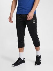 Spodenki sportowe do piłki noznej dla dorosłych Hummel Authentic 3/4 Pant. Czarne spodenki sportowe damskie HUMMEL, m, z materiału, na fitness i siłownię. Za 188.15 zł.