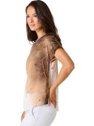 WITT WEIDEN Bluzka w kolorze beżowym rozmiar: 50. Brązowe bluzki damskie WITT WEIDEN, bez wzorów, bez kołnierzyka, bez ramiączek. Za 126.99 zł.