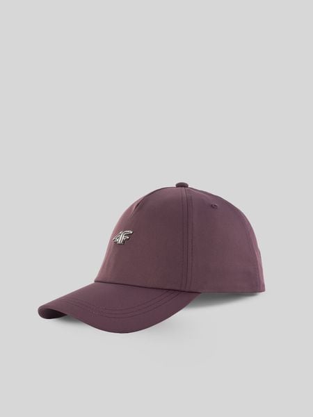 4F Czapka z daszkiem strapback damska - fioletowa XS/S (56cm). Fioletowe czapki z daszkiem damskie 4f, bez wzorów. Za 69.99 zł.