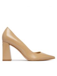 Guess Czółenka FLFBAR LEP08 Beżowy. Brązowe czółenka damskie Guess, z aplikacjami, bez obcasa. Za 634.99 zł.