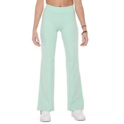 Legginsy z bawełna na co dzień na siłownię. Niebieskie legginsy damskie LEONE 1947 APPAREL, bez wzorów, z bawełny. W wyprzedaży za 79.36 zł.