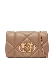 LOVE MOSCHINO Torebka JC4043PP0PLC0105 Beżowy. Brązowe torebki klasyczne damskie Love Moschino, bez wzorów, wizytowe, bez kołnierzyka, bez ramiączek. Za 789.99 zł.