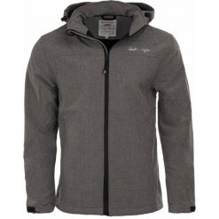 Glemo Spitsbergen Męska Kurtka Softshell — Wiatroszczelna, Oddychająca. Szare kurtki męskie GLOMEX, m, bez wzorów, z softshellu, sportowe, bez kaptura. Za 274.99 zł.