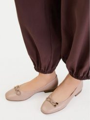 Lasocki Baleriny CEO-RST-ROMI-99 Beżowy. Brązowe baleriny damskie Lasocki, bez wzorów, bez obcasa. Za 179.99 zł.