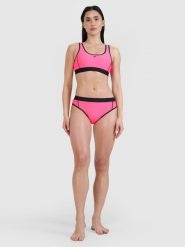 4F Dół od bikini damski - różowy S. Czerwone bikini damskie 4f, bez wzorów. W wyprzedaży za 59.99 zł.