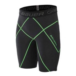 Spodenki Męskie Core 1.0. Czarne szorty męskie BAUER, bez wzorów, z elastanu. Za 516.99 zł.