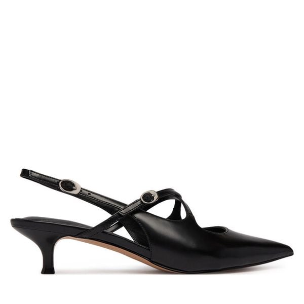 Czółenka Guess. Czarne czółenka damskie Guess, z aplikacjami, bez obcasa. Za 398.99 zł.